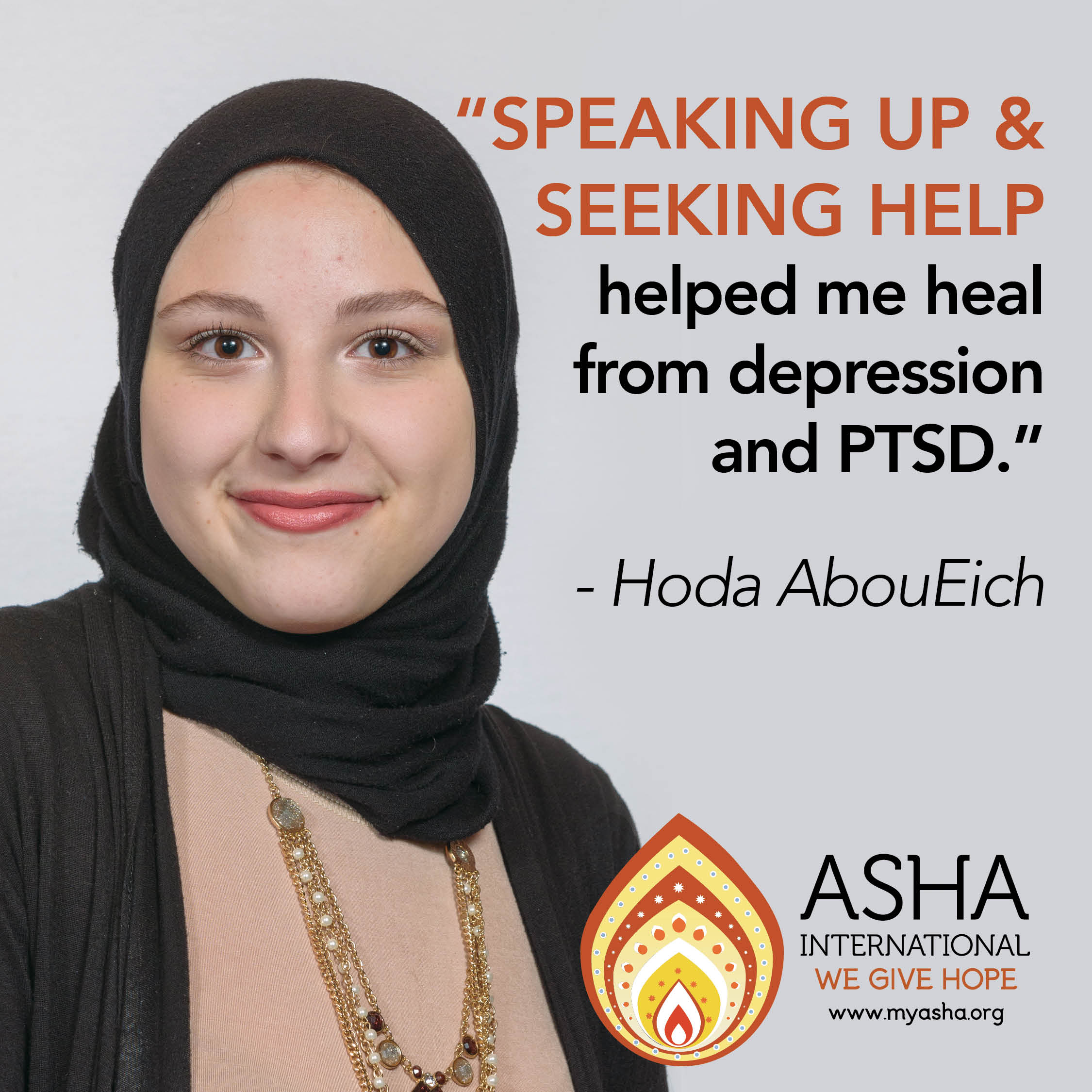 Speaking up & seeking help helped me heal from PTSD and depression.